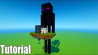Minecraft How To Make a Enderman Stealing a Modern House