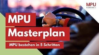 5 Schritte zurück zum Führerschein - MPU MASTERPLAN