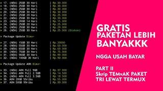 Paket Tri Murah Lewat Termux  Part 2 Lebih Banyak Listnya