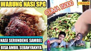 NASI AYAM TERENAK Bandung di WARUNG NASI SPG  CUMA 15000 AMBIL SENDIRI  WAJIB COBA - VLOG #26