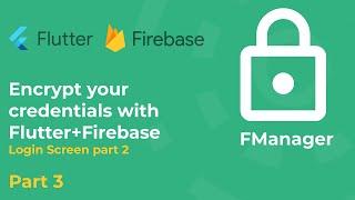 Flutter with Firebase. Login screen Pincode screen part 3