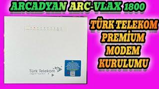 Türk Telekomun Yeni Arcadyan Premium VDSL Modemi  WiFi 6 Özelliğiyle Kutu Açılışı ve Kurulum.