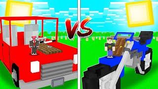 ARABA EV VS MOTOSİKLET EV ️ - Minecraft