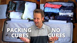 Packing Cubes vs. No Packing Cubes  Side by Side Comparison