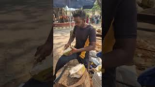 AMAZING COCONUT CUTTING SKILLS IN KOCHI - INDIA - 2024