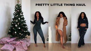 PRETTY LITTLE THING TRY-ON HAUL  JACKETS PANTS LOUNGE SETS