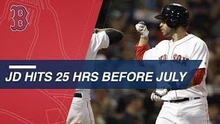 J.D. Martinez sets Red Sox record for homers before July