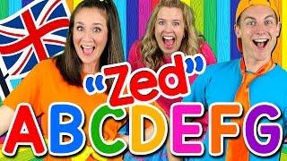 Alphabet Song - ABC Song UK ZED Version Learn the Alphabet British English ABC Songs