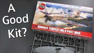 Post War Hawker Tempest Mk.V in 172 Scale from Airfix - Plastic Model Kit Unboxing Review