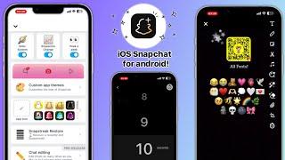  iOS Snapchat On Android Latest Version 2024  Dark Mode & iOS Emojis  iPhone Snapchat Features