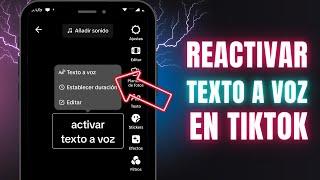  No Aparece Texto a Voz en TikTok ? Así lo Puedes Volver a Activar - Solución 2024