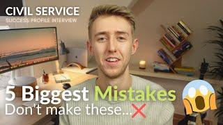 Civil Service Success Profiles Interview 5 Biggest Mistakes CompetencyStrength Based Interview