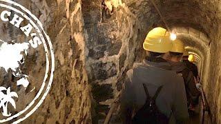 Vulkaneifel-Tour Lava-Dome  Wir steigen hinab in den Lavakeller