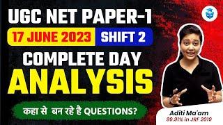 UGC NET 2023 Exam Analysis  UGC NET Paper-1 Analysis by Aditi Mam  JRFAdda