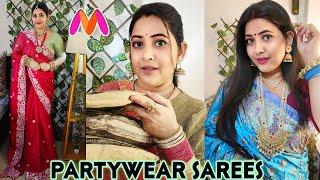 Myntra Trending Designer SareesPartywear Looks 2024 