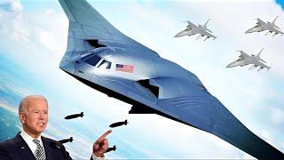 Scary US B-21 RAIDER Stealth Technology Fighter Jet Destroys Russian Military Headquarters