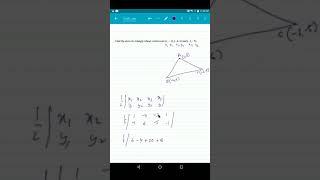 Area of a triangle when 3 vertices are given. Collinear points. Herons formula. Coordinate geometry