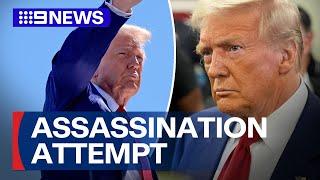 Donald Trump targeted in second assassination attempt while playing golf  9 News Australia