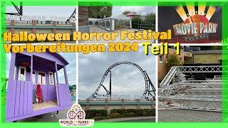 Movie Park Halloween 2024 Vorbereitungen Halloween Horror Festival 2024 - Movie Park Germany 2024