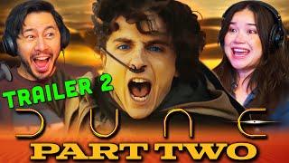 DUNE PART TWO Trailer 2 REACTION  Florence Pugh Timothée Chalamet Denis Villeneuve