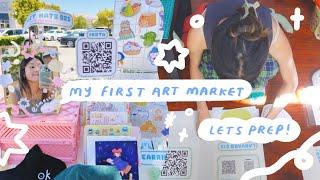 my first art market pop up  prep with me in three days
