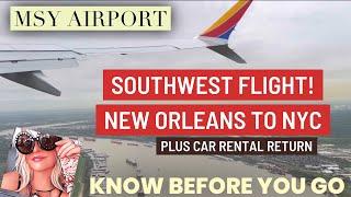 Flying  New Orleans MSY airport to New York LGA