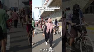 Bersepeda Di CFD Bundaran HI #jakarta #carfreedayjakarta #carfreeday #jakartatourism