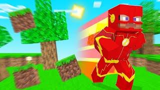 Running As FAST As The FLASH In Minecraft dangerous