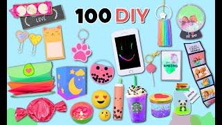 100 DIY - EASY LIFE HACKS AND CRAFTS YOU CAN DO AT HOME IN 5 MINUTES - Gift Ideas School Supplies