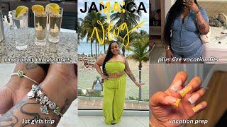 VLOG PREP WITH ME FOR MY FIRST GIRLS TRIP TO JAMAICA *hair nails plus size outfits etc*  RYKKY