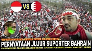  SAMPAI TETESKAN AIR MATA  Fans Bahrain NGOMONG GINI Usai Dilarang Hadir Ke Stadion Riffa