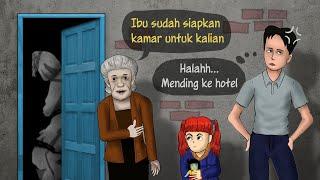 Kisah Menantu Sombong 1 - Gak tahan di rumah mertua #HORORMISTERI  Kartun hantu animasi Pocong