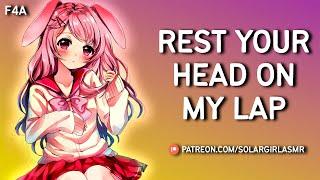 ASMR Roleplay  Bunny Girl Helps You Relax  Protective Listener  Hair Play  Sleep Aid GF RP F4A