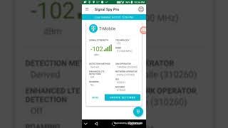 Found Band 3 LTE on TextNow Using T-Mobile Sim via Signal Spy app