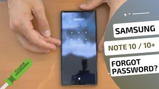 Samsung NOTE 10 10+ Lite forgot your Password? Locked - how to hard reset factory tutorial - Crocfix