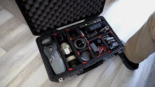 PELICAN 1535 AIR + TREKPAK - WHATS IN MY CAMERA BAG  CASE -