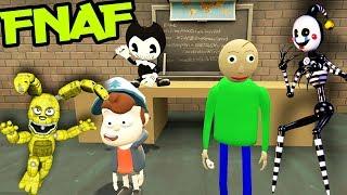 ANIMATRONICS CHASE US IN BALDIS SCHOOL FNAF Garrys Mod