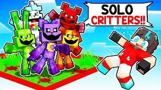 ¡ATRAPADO en UN BLOQUE con los SMILING CRITTERS en Minecraft - Misaki Gamer