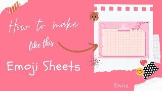 How to make Emoji Sheets│using Canva│Join our Discord│Elvira