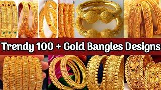 Gold Bangles Designs 2022Bridal CollectionsGold Jewellery CollectionsAkshsya thrithiya 2022Gold