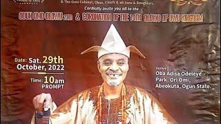 Coronation of Olowu of Owu Abeokuta and 2022 Odun Omo Olowu