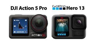 Dji Action 5 Pro VS GoPro Hero 13 Black  Comparison