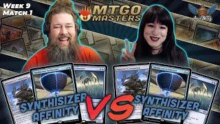 Synthesizer Affinity vs Synthesizer Affinity  MTG Modern  MTGO Masters  Week 9  Match 1