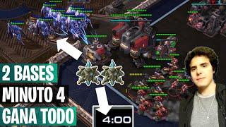 Aprende a jugar StarCraft 2 - Atacar al Terran al Minuto 4 con 2 Bases y llega a Master