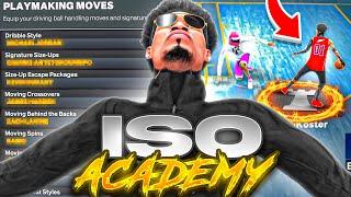 2K23 ISO ACADEMY BEST DRIBBLE MOVES + JUMPSHOT + PLAYMAKING & SHOOTING BADGES - BEST ISO BUILD