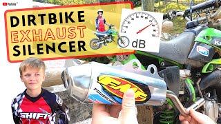 Dirt Bike too LOUD? HOW TO Make your KAWASAKI KX Quieter  Exhaust Muffler - Silencer Replacement