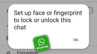 Set up passcode to lock this chat Problem  How to set Passcode on WhatsApp  Chat lock not working