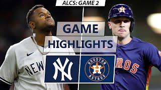 New York Yankees vs. Houston Astros Highlights  ALCS Game 2