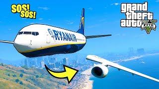 ОТВАЛИЛИСЬ КРЫЛЬЯ Самая Опасная Посадка САМОЛЁТА на Пляже - GTA 5 Моды ГТА 5