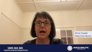 Sleep - Anne Lloyde MSK Help Line Nurse - Musculoskeletal Australia